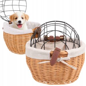 KOSZ ROWEROWY WIKLINOWY DLA PSA KOTA TRANSPORTER NA KIEROWNICĘ ZAMYKANY