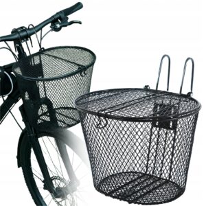 KOSZYK ROWEROWY ZAMYKANY Z POKRYWĄ NA KIEROWNICĘ PRZEDNI POJEMNY WIESZANY